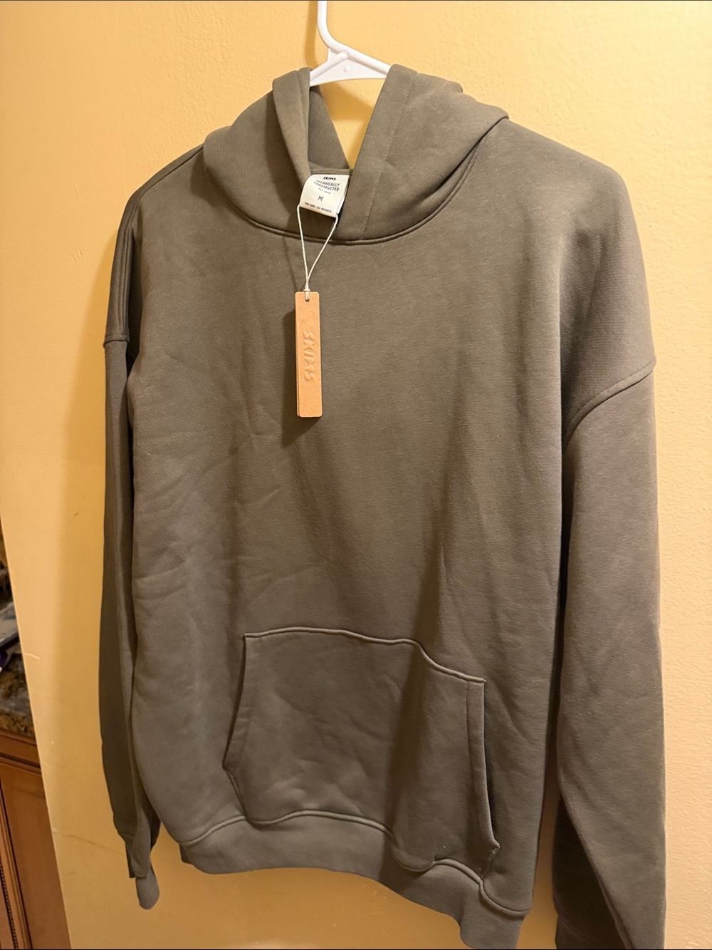 SKIMS Men's Hoodie in Olive Green
